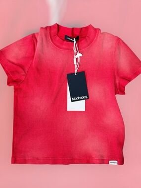 NWT Maddhappy classic ribbed baby tee
